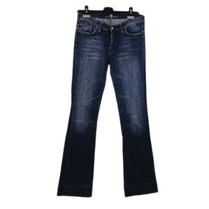 7 For All Mankind Blue Denim  Bootcut Jeans